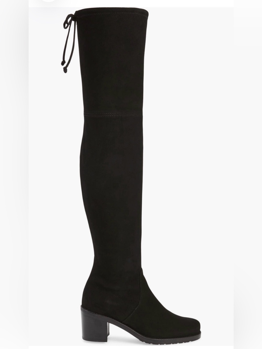 Stuart Weitzman Black Darla Over-the-Knee Suede Boot